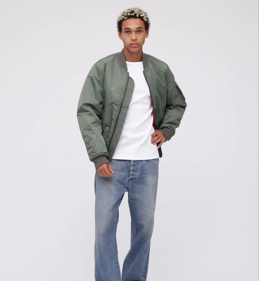 ジャケット・アウター AVIREX MA-1 COMMERCIAL sage color