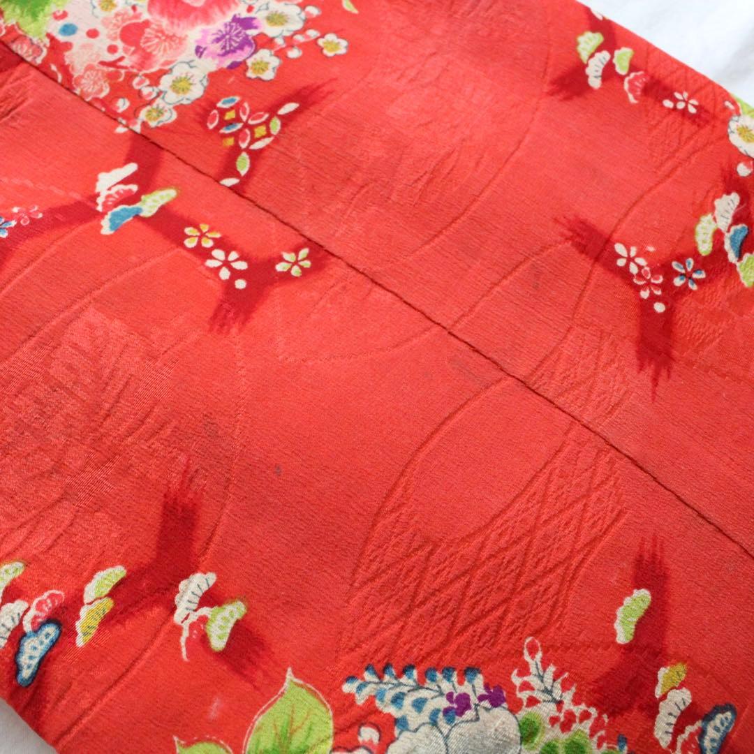 七五三 5歳 6歳 女の子 子供 アンティーク 着物 つくり帯 ぽっくり セット