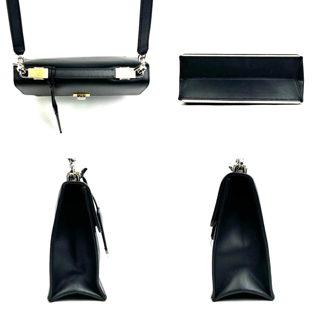 【美品】バレンシアガ　ル・ディス　ショルダーバッグ　2way　レザー　ブラック