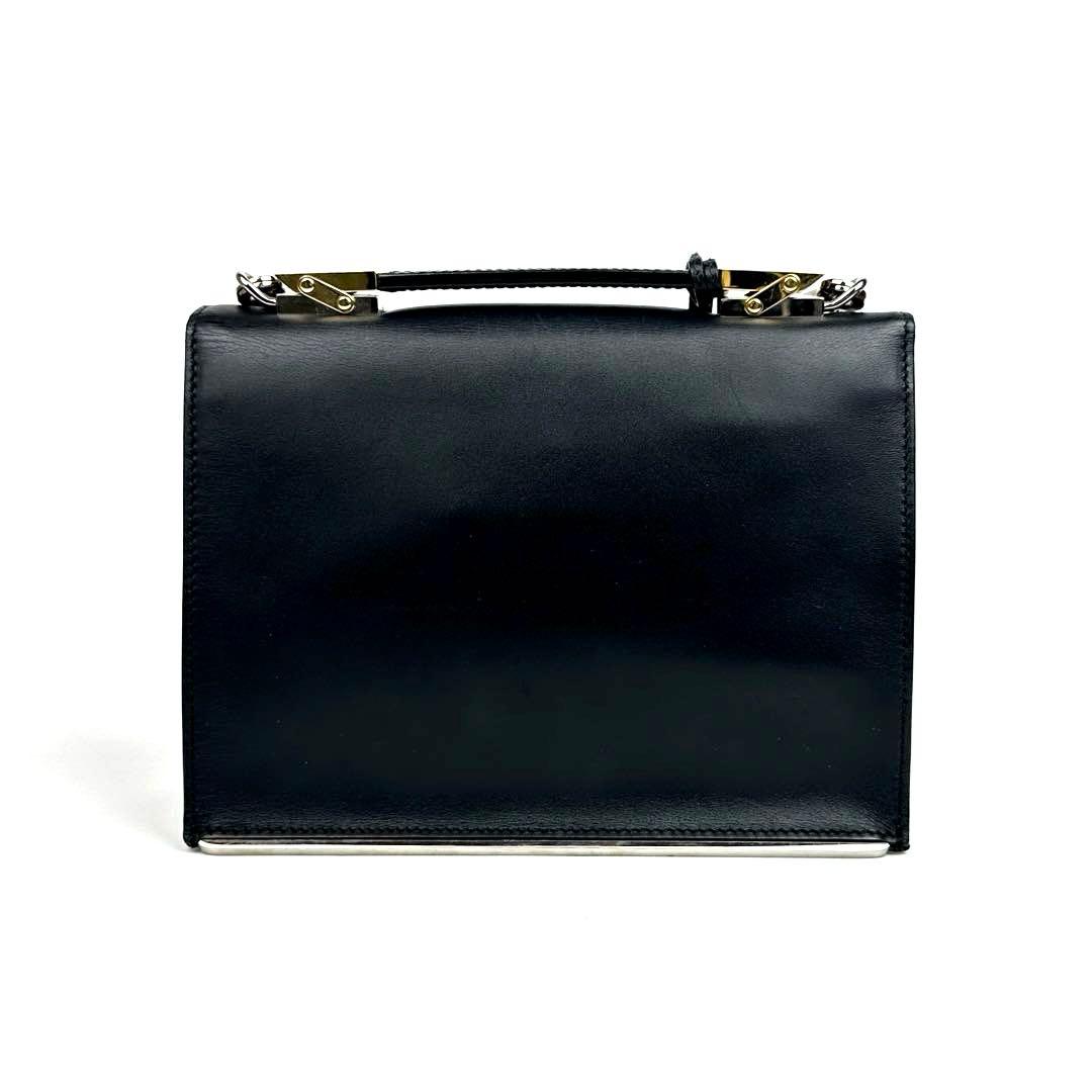 【美品】バレンシアガ　ル・ディス　ショルダーバッグ　2way　レザー　ブラック