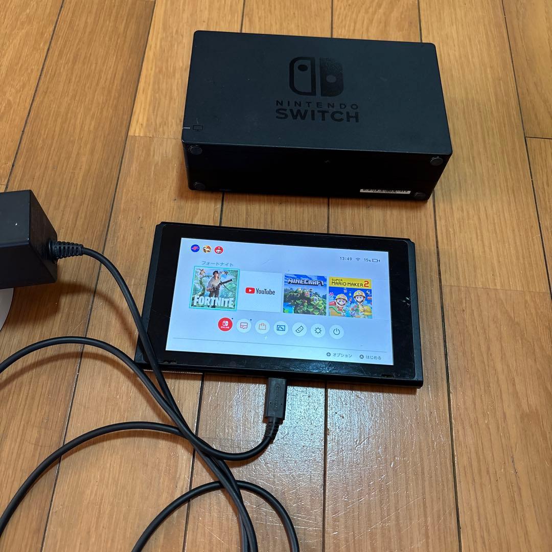 スイッチ　Switch 本体　ジョイコン2無し　作動確認済み　箱あり　ゲーム