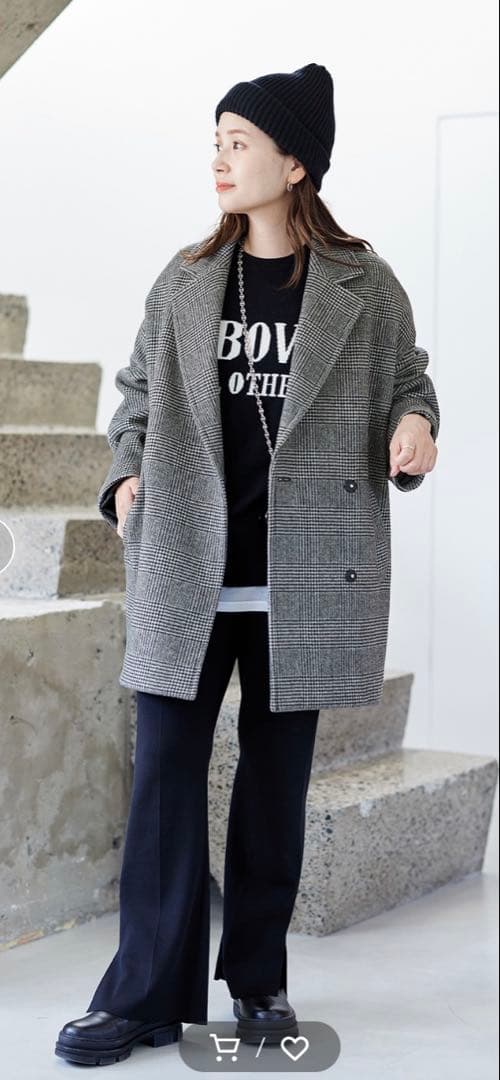 【美品】ジャーナルスタンダード　スーパー140ビーバーテーラーコート