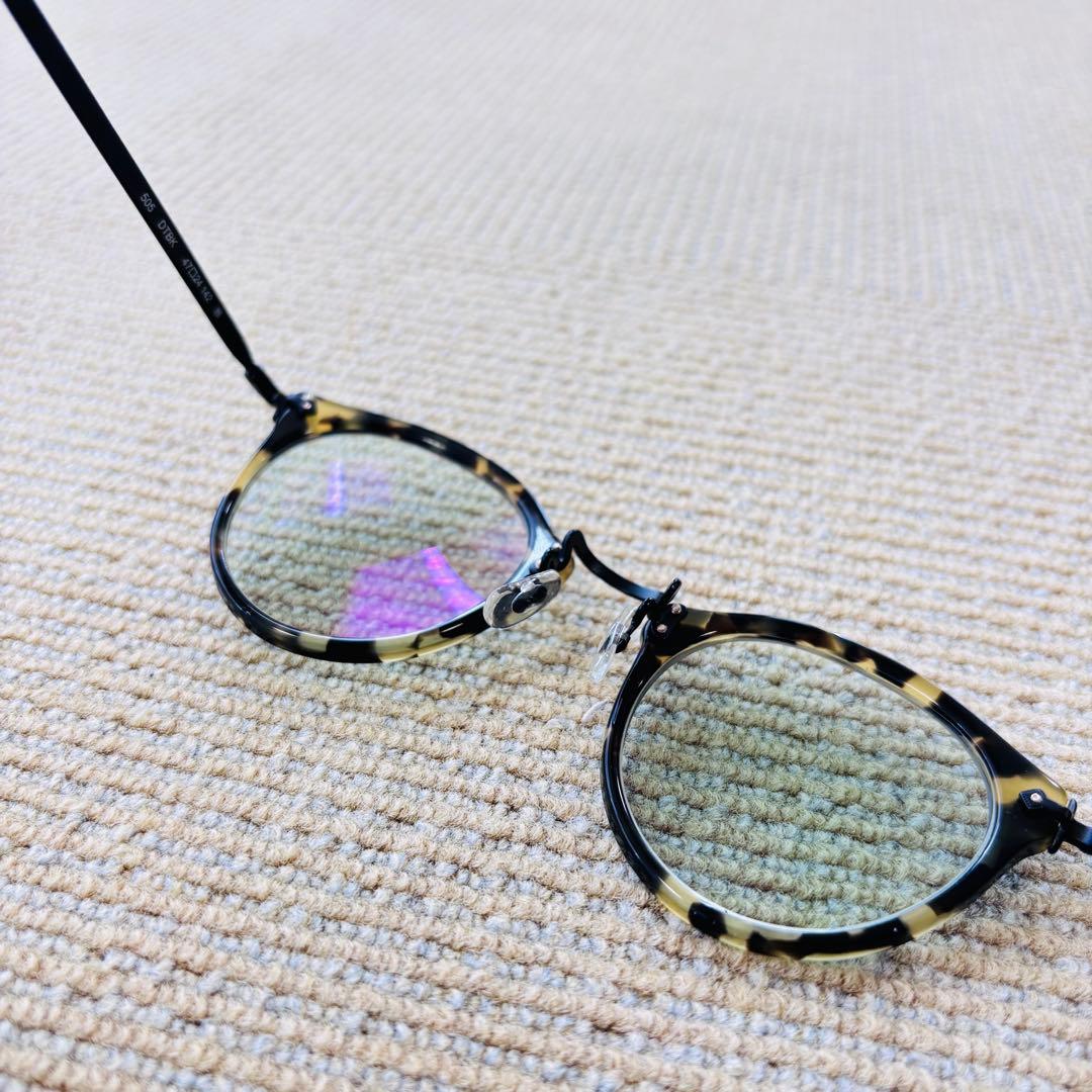 【極美品】OLIVER PEOPLES 505 雅 DTBK クリップオン付き