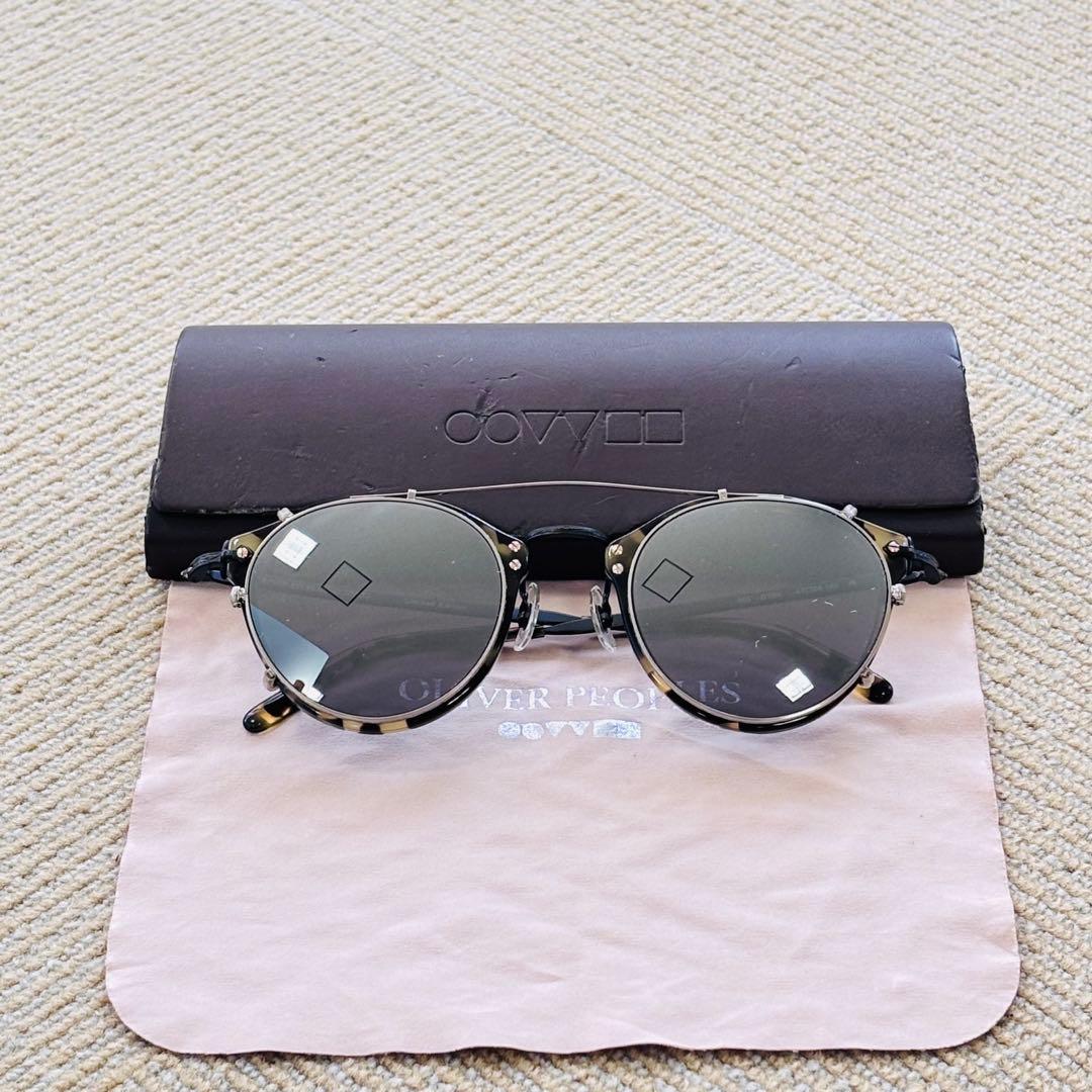 【極美品】OLIVER PEOPLES 505 雅 DTBK クリップオン付き