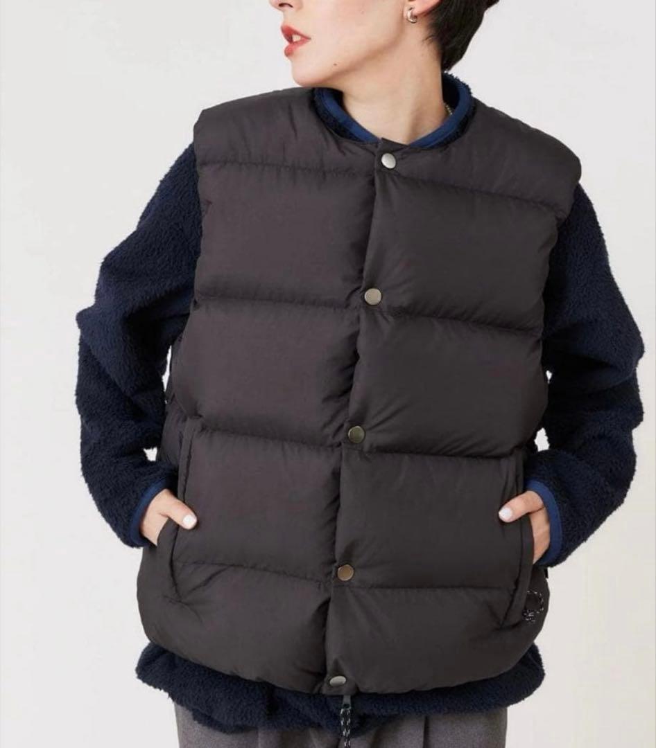 【美品】Shinzone × WILDTHINGS ダウンベスト ブラック