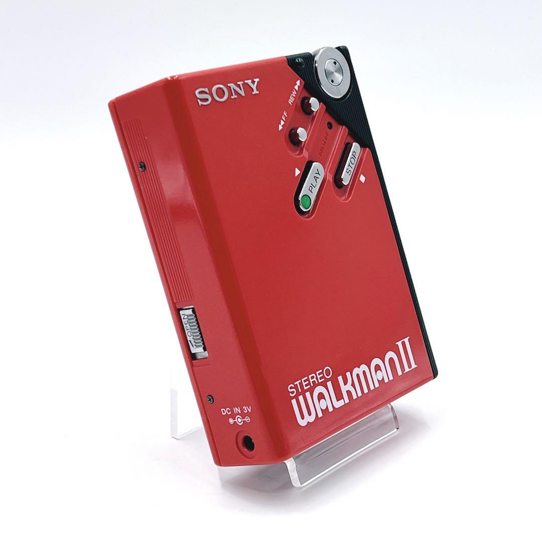 【超美品】 SONY WALKMAN II WM-2 ウォークマン 赤