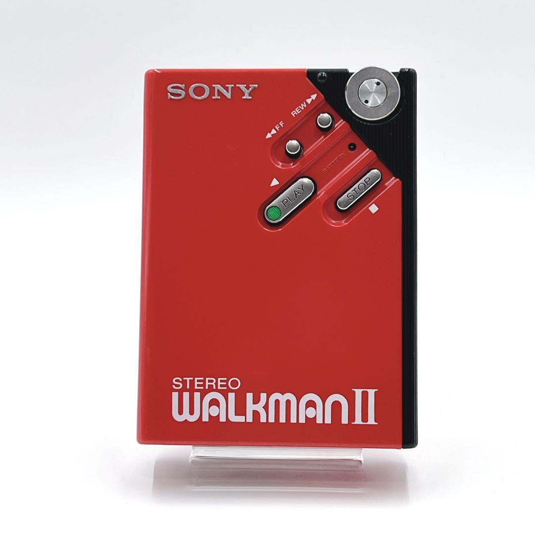 【超美品】 SONY WALKMAN II WM-2 ウォークマン 赤