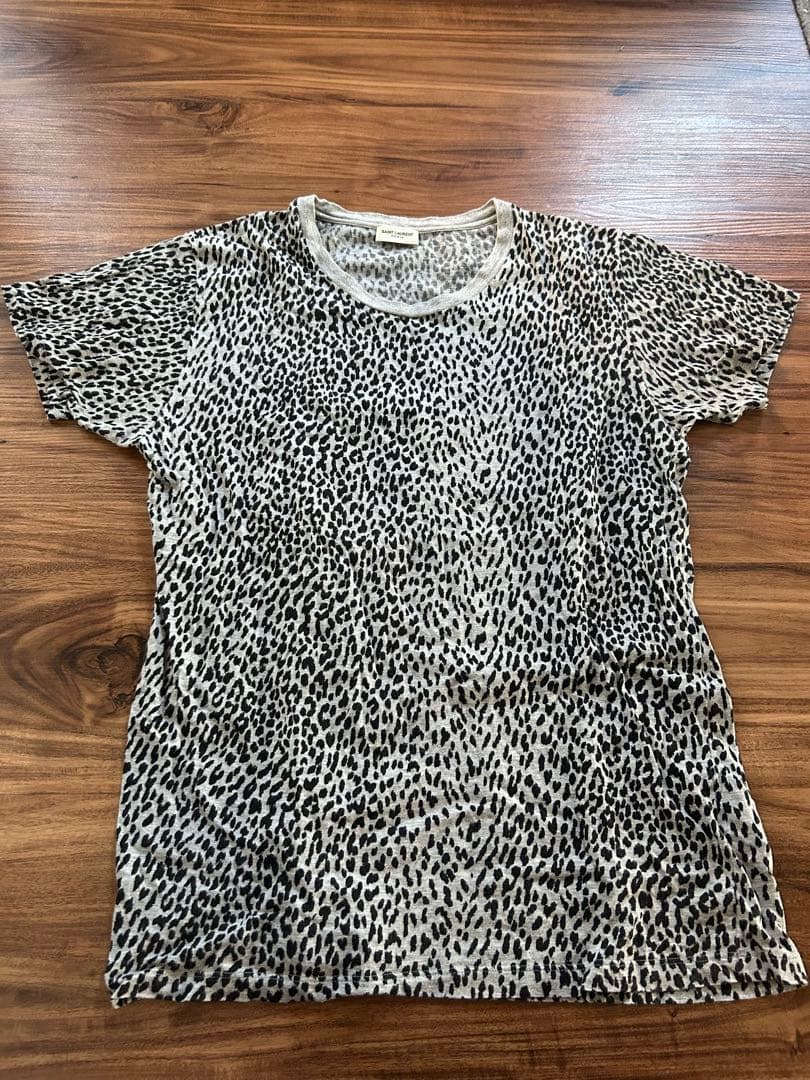 SAINT LAURENT ヒョウ柄 Tシャツ Mサイズ