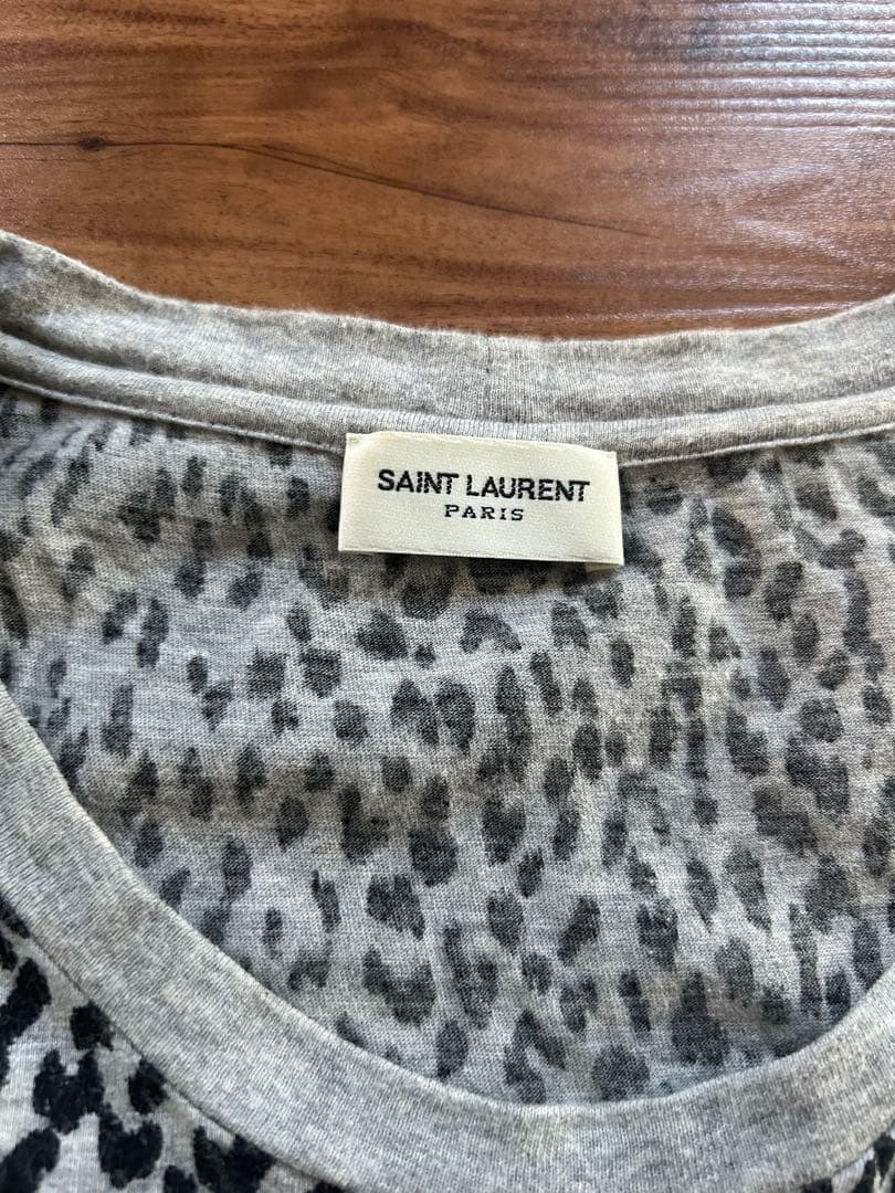 SAINT LAURENT ヒョウ柄 Tシャツ Mサイズ