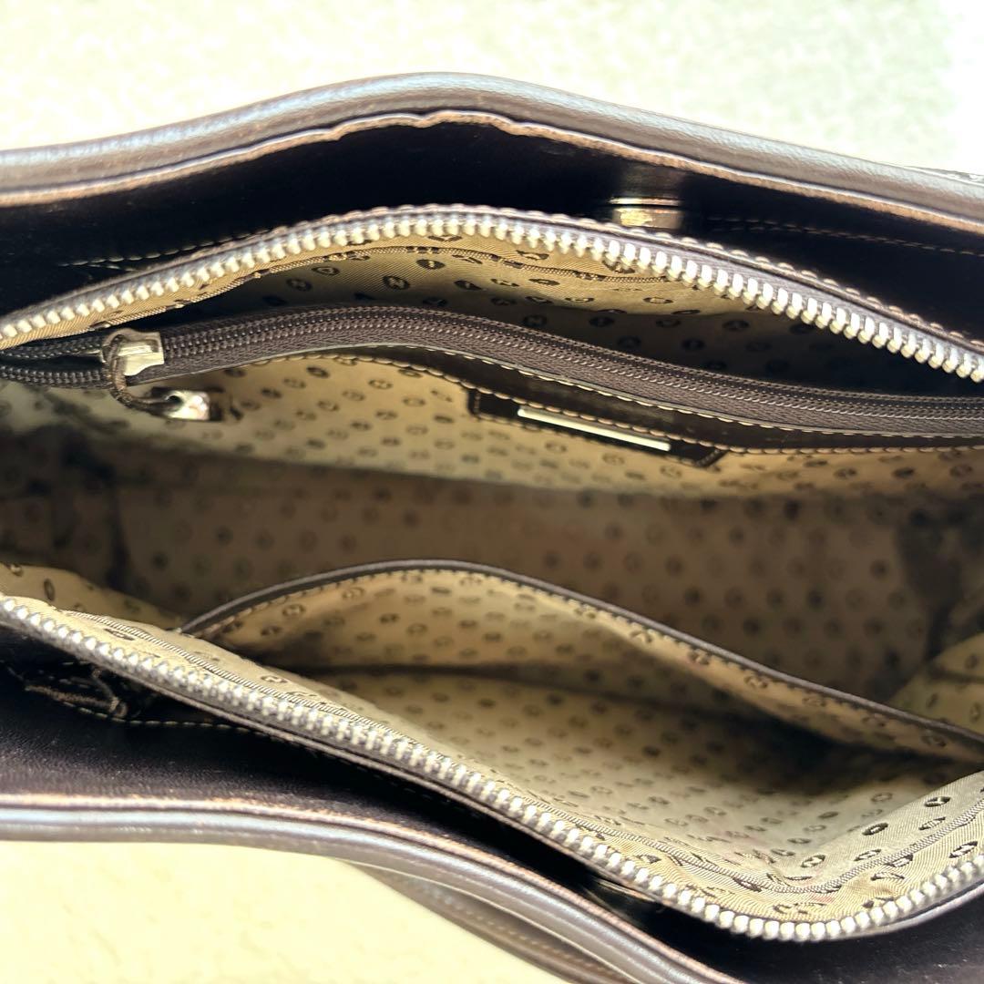 印傳屋 INDEN-YA 印伝屋　ショルダーバッグ　アデヤ　黒漆　カバン