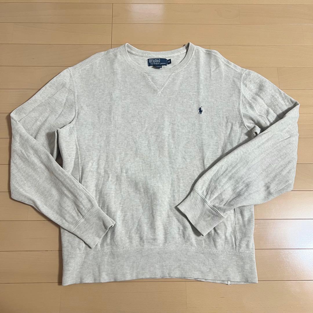 ✨️希少✨️薄ベージュ POLO ラルフローレン スウェット トレーナー Mサイズ