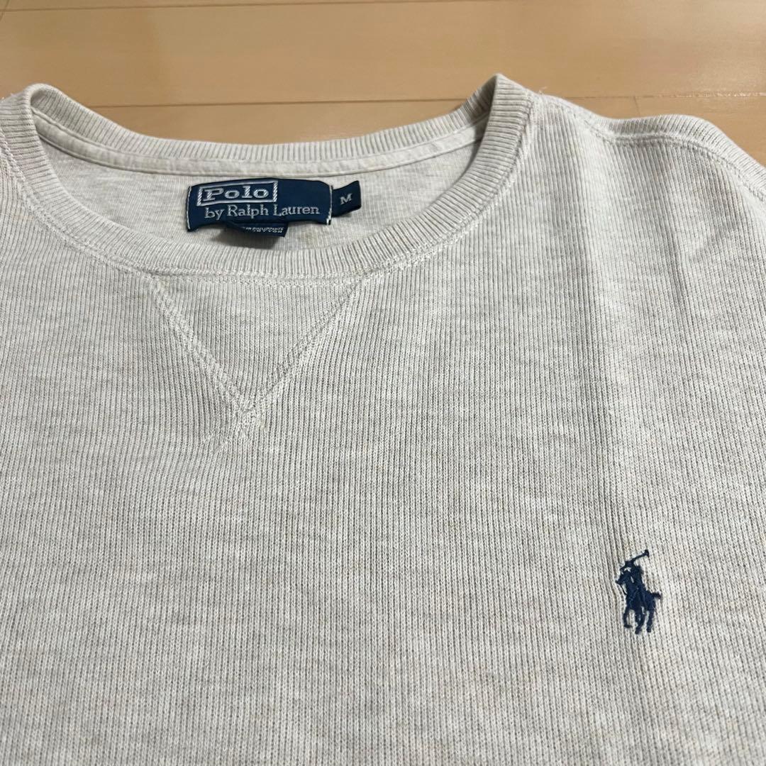 ✨️希少✨️薄ベージュ POLO ラルフローレン スウェット トレーナー Mサイズ