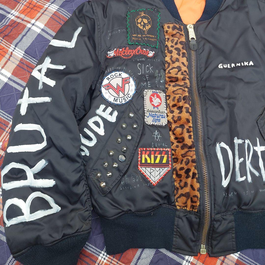 【一点物】guernika パッチワーク MA-1 フライトジャケット y2k