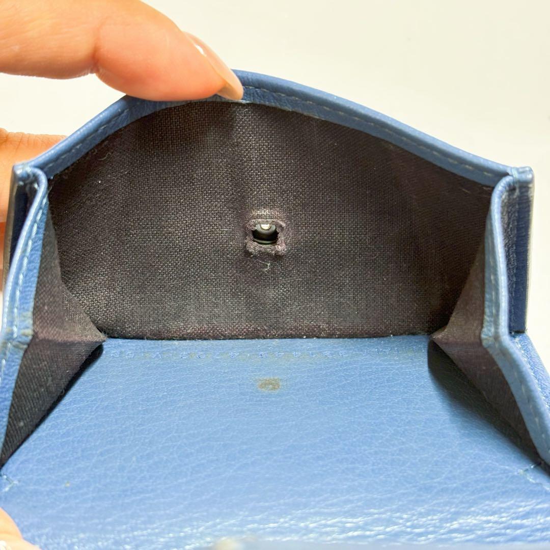 BALENCIAGA 財布 ブルー ペーパーウォレット