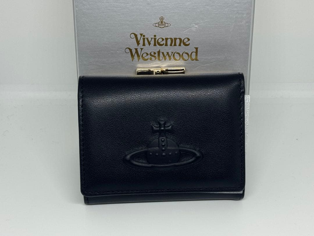 【新品未使用】Vivienne Westwood ブラック 三つ折り財布