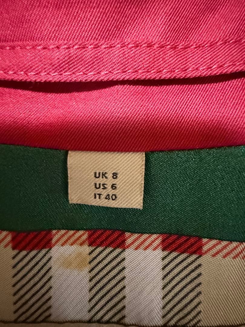 【Burberry 】赤 トレンチコート M