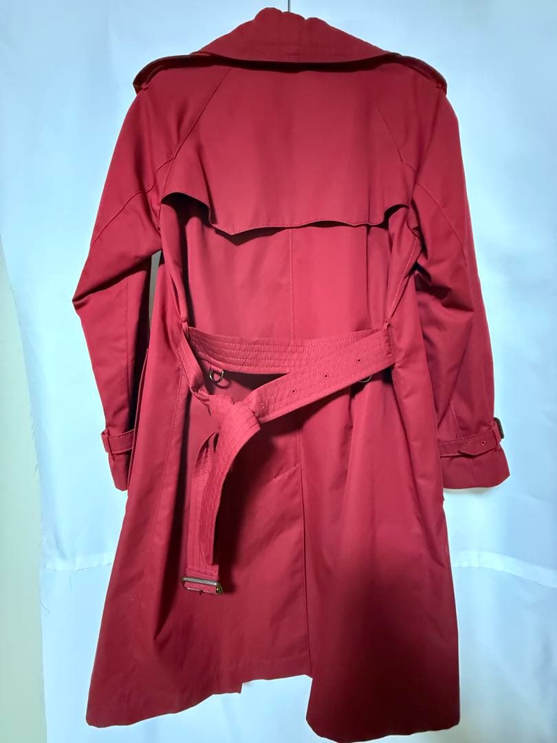 【Burberry 】赤 トレンチコート M