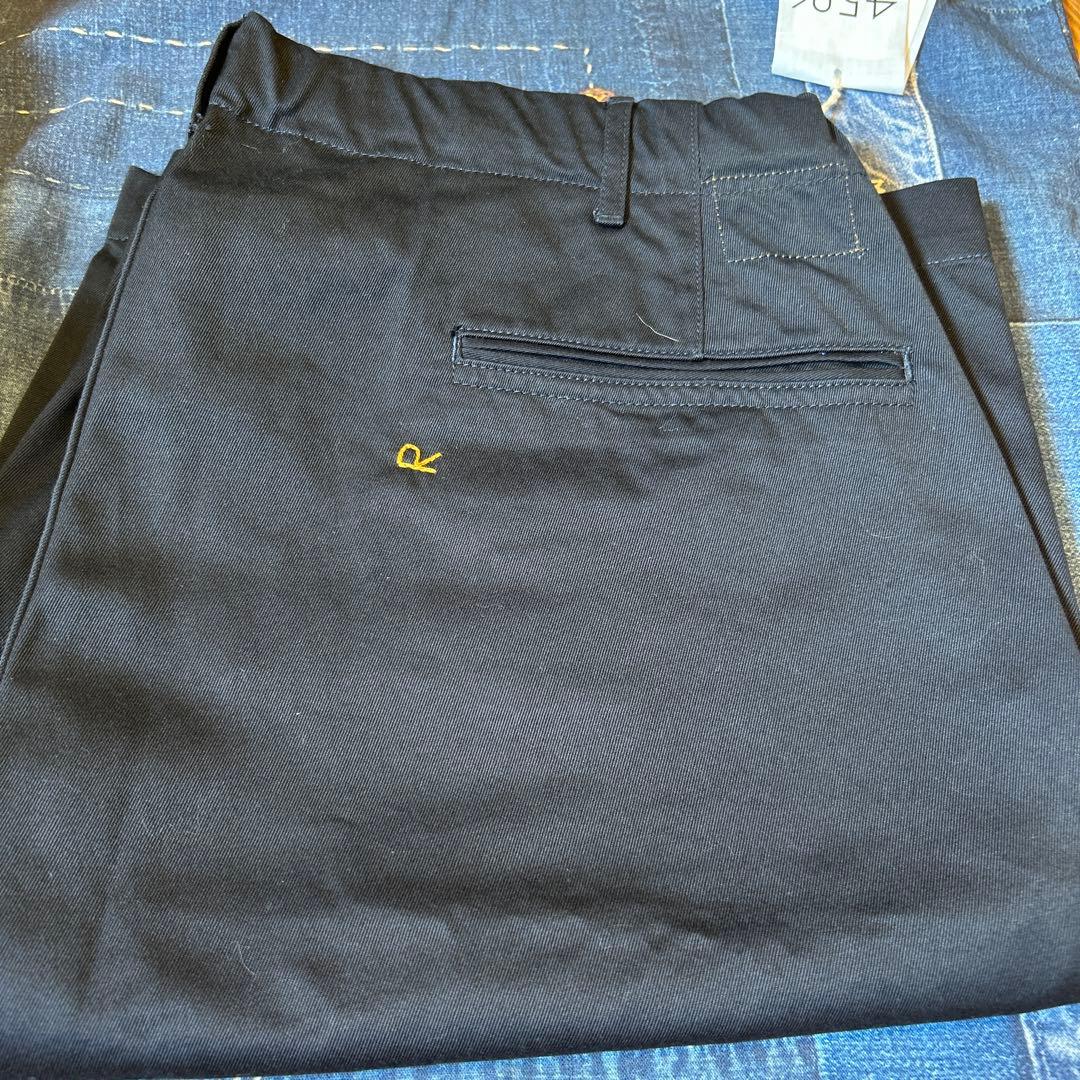 45R紺色双糸チノのポッポショートパンツ