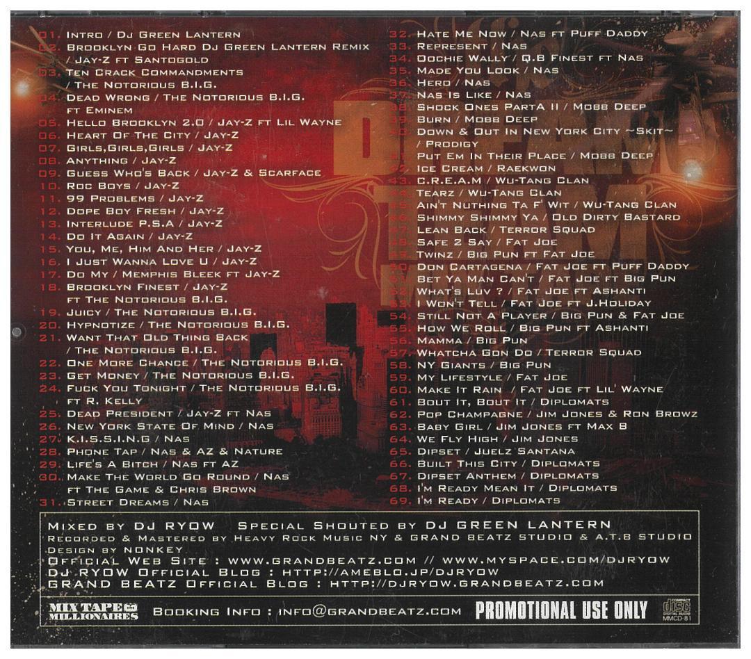 【MIX CD】DJ RYOW THE DREAM TEAM 1～13セット