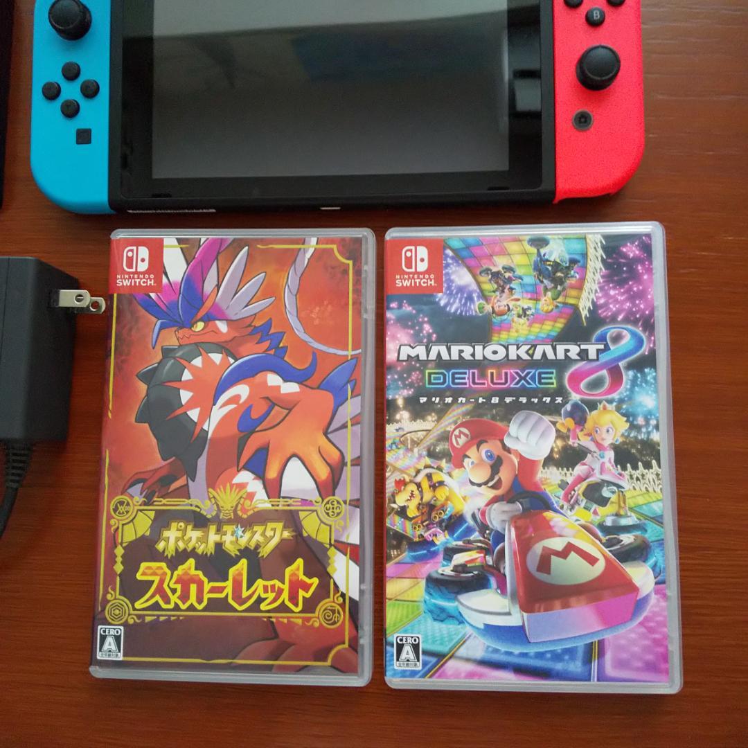 任天堂Switch 本体（HAC-001-01）+Joy-Con+ ゲーム2本