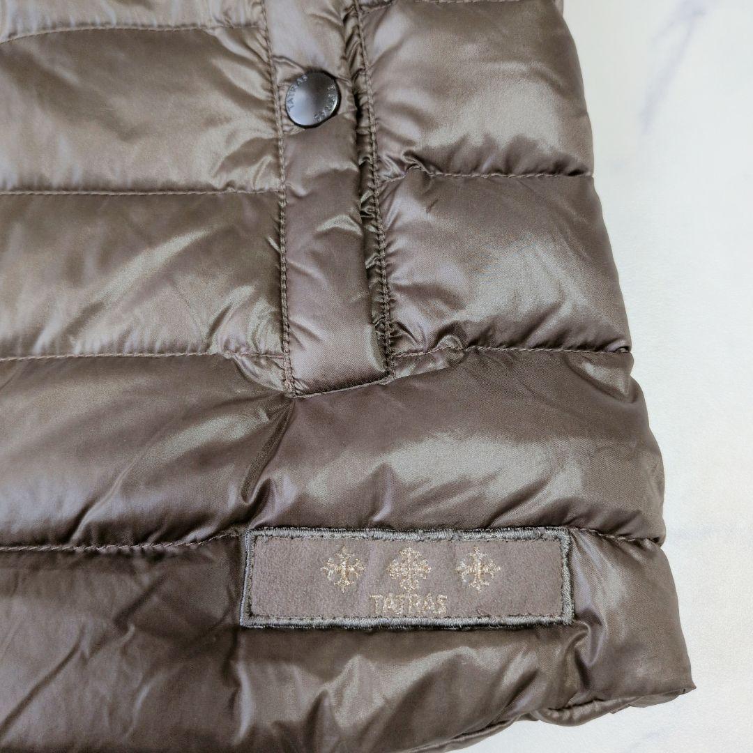 美品✨️TATRAS タトラス ダウンベスト フード付き 2way ブラウン L