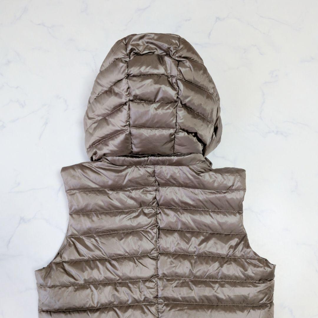美品✨️TATRAS タトラス ダウンベスト フード付き 2way ブラウン L