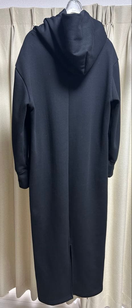 ジャスグリッティー　サイドドロストパーカーワンピース　黒　2