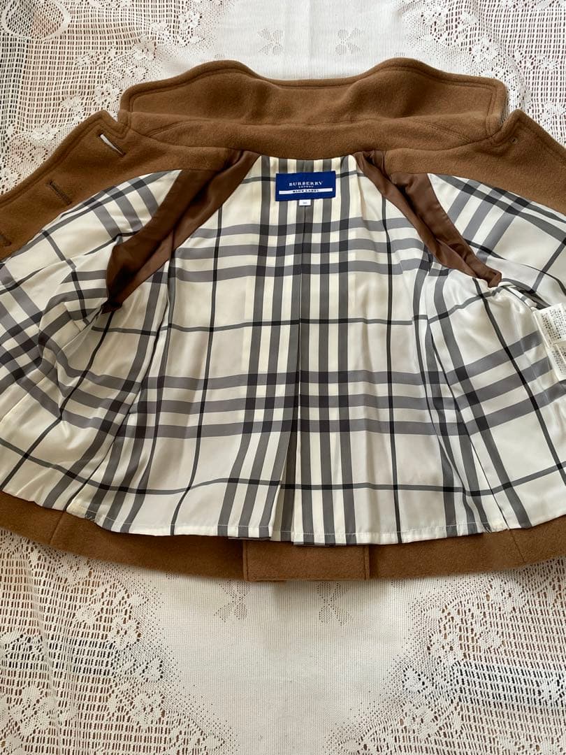 BURBERRY BLU LABEL ポンチョ風ショート丈コート