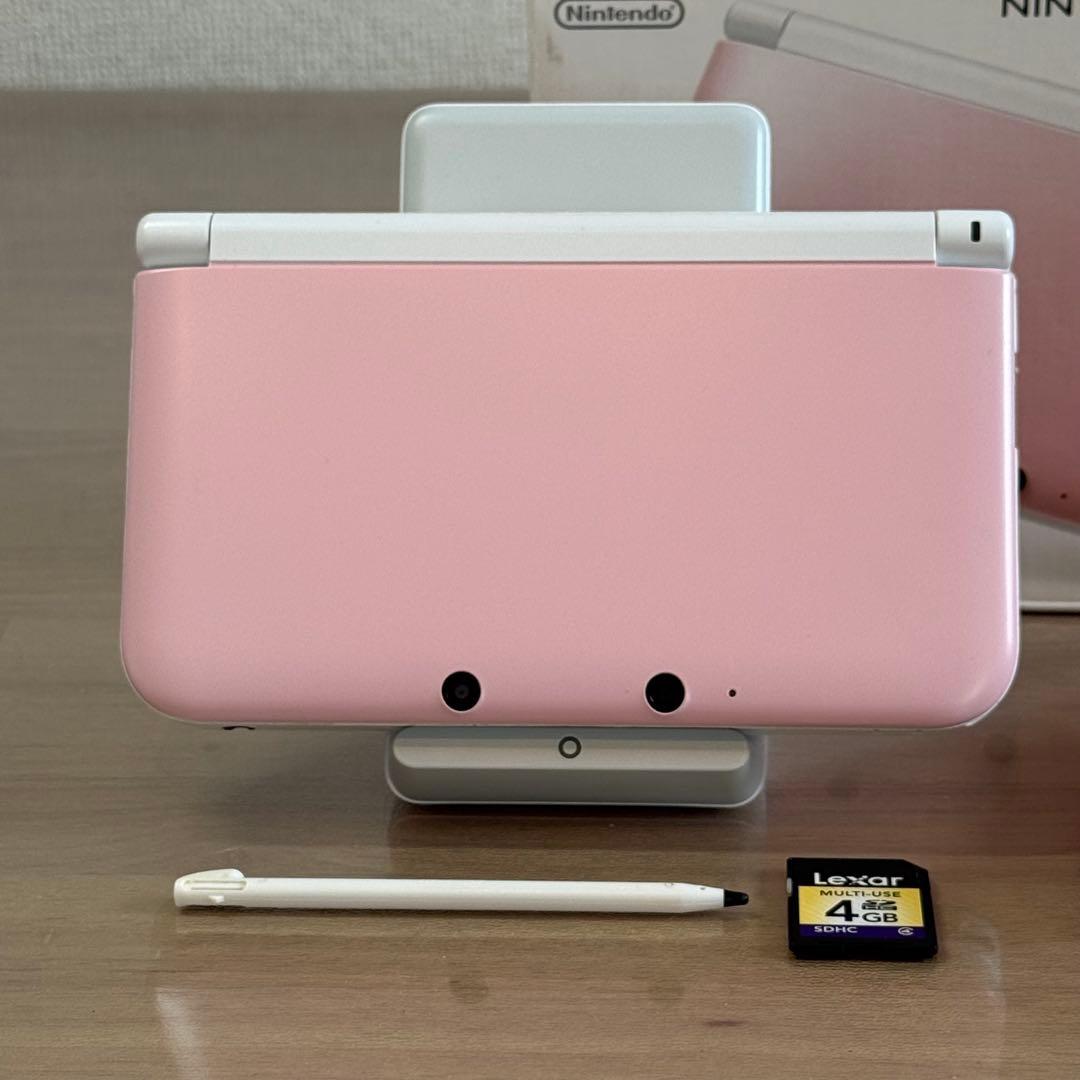 7-176 ニンテンドー3DS LL ピンク×ホワイト 箱付き