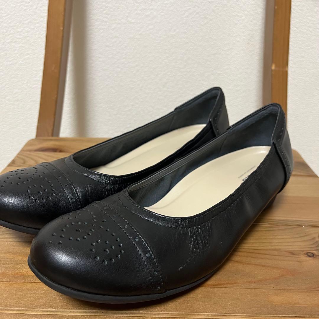 アシックスペダラ asics pedala パンプス 23.5cm 黒