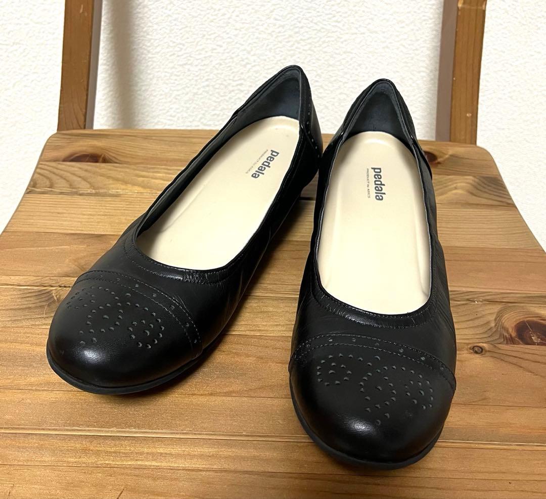 アシックスペダラ asics pedala パンプス 23.5cm 黒