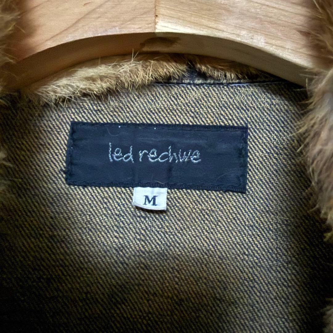 激レア！LED RECHWE 錆 ファー付きデニムジャケット M / y2k