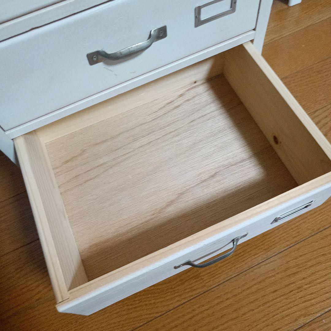 レトロ 6段チェスト キャビネット 北欧 ナチュラル モダン 白 アンティーク風