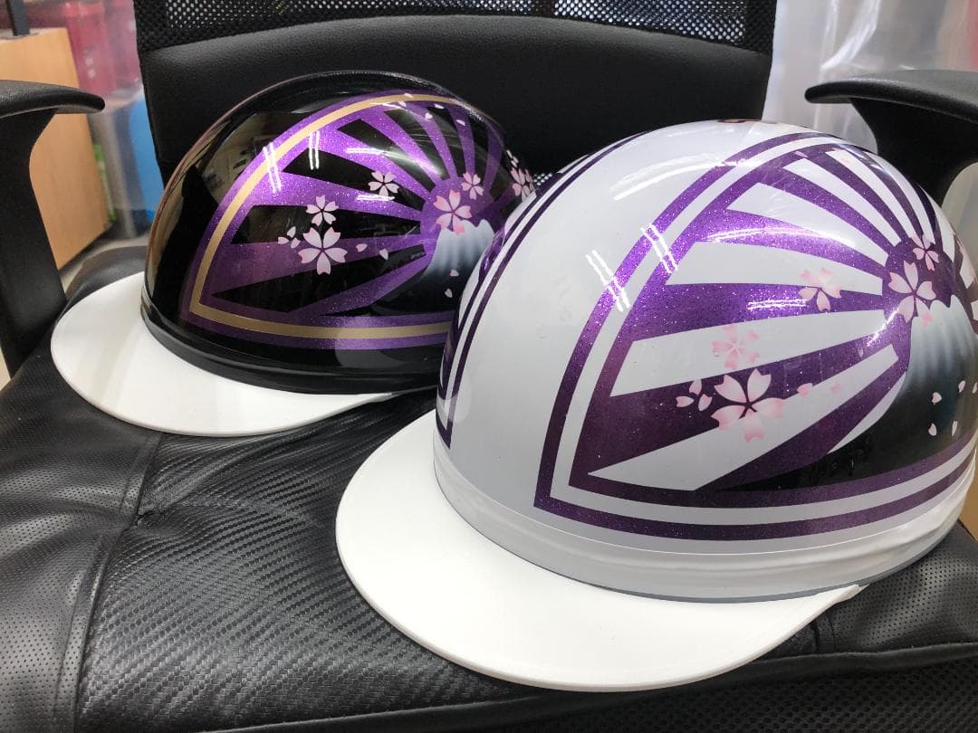 コルク半　カスタム　富士日章　マジック　黒紫白紫　ラメ　桜　セット　高級クリヤ