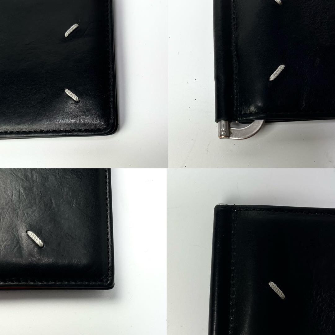 入手困難✨メゾンマルジェラ マネークリップ 札入れ カードケース 本革 ブラック