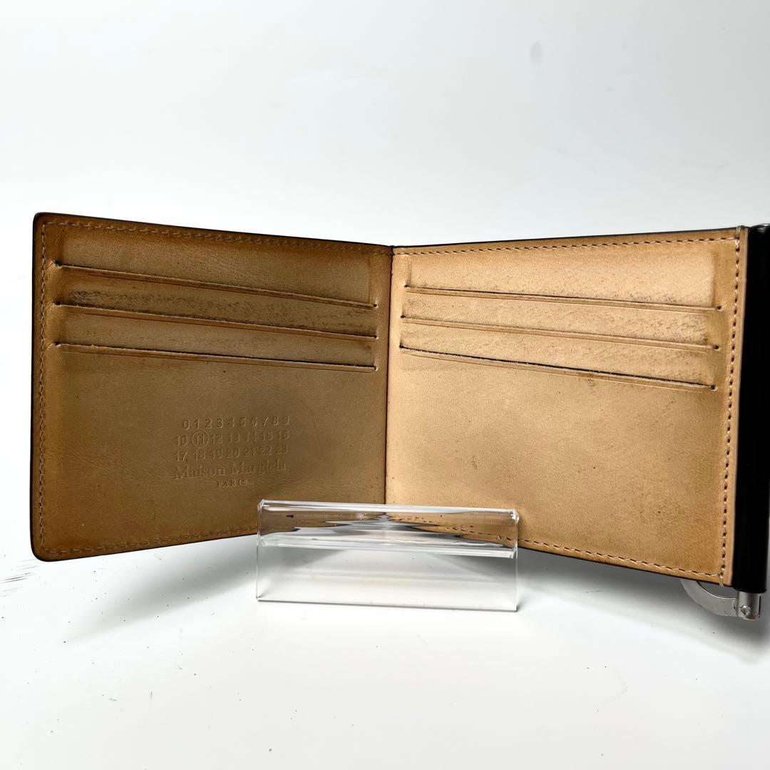 入手困難✨メゾンマルジェラ マネークリップ 札入れ カードケース 本革 ブラック