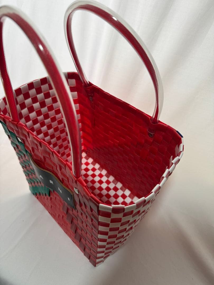 MARNI 編み込みデザイン かごバッグ