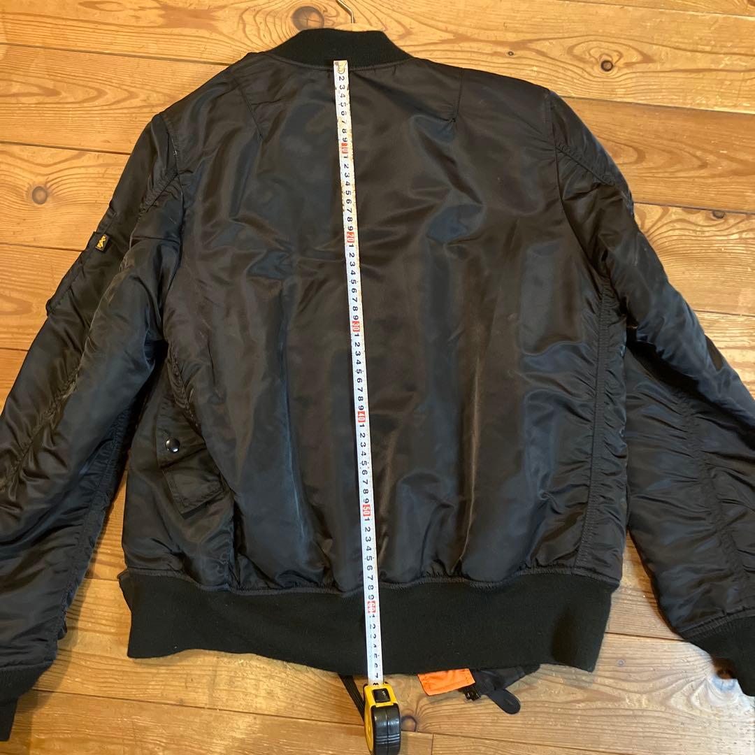 【美品】MA-1 ALPHA INDUSTRIES ブラック　Ｌサイズ