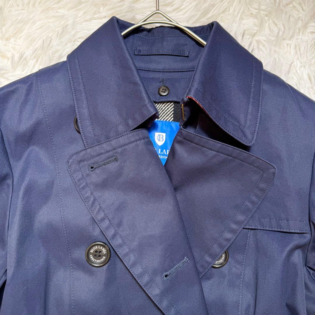 未使用級 ブルーレーベルクレストブリッジ ライナー ベルト付き トレンチコート