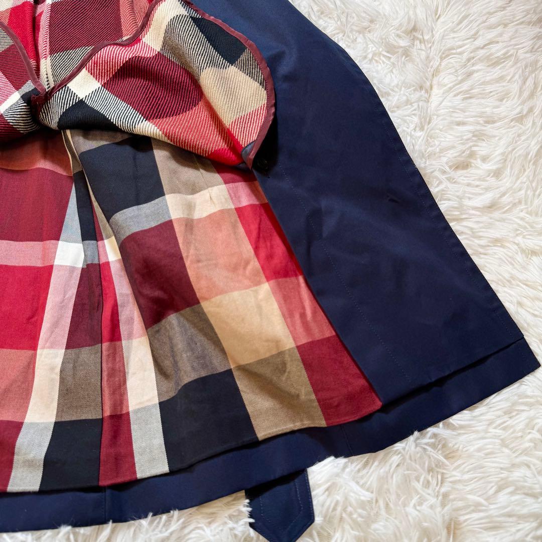 未使用級 ブルーレーベルクレストブリッジ ライナー ベルト付き トレンチコート