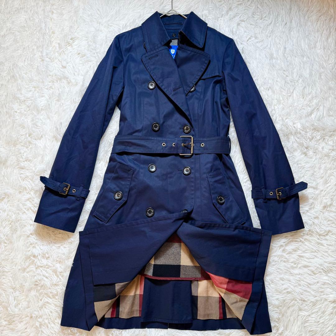 未使用級 ブルーレーベルクレストブリッジ ライナー ベルト付き トレンチコート
