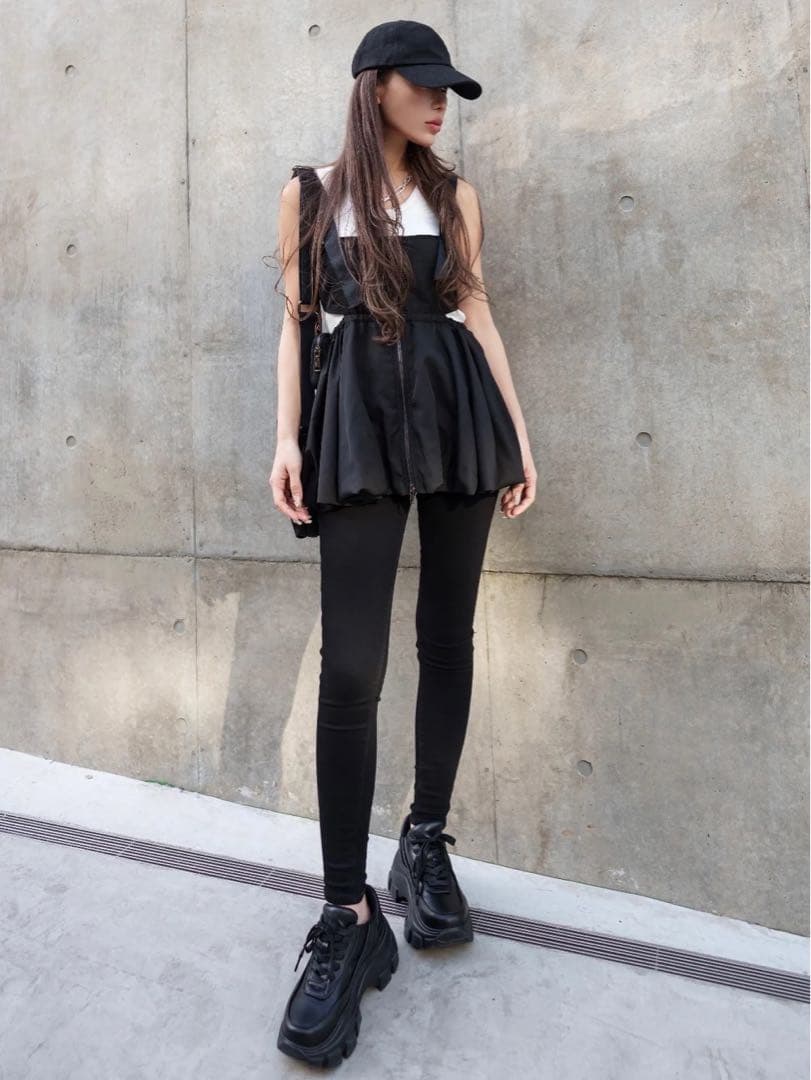 【美品】Glam Lips ミリタリーペプラムチュニック