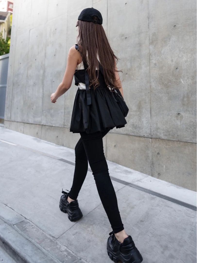 【美品】Glam Lips ミリタリーペプラムチュニック