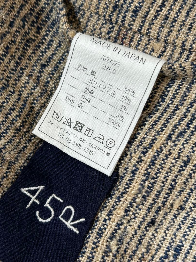 45R/フォーティーファイブアール ハケ目フラワージャガードコート