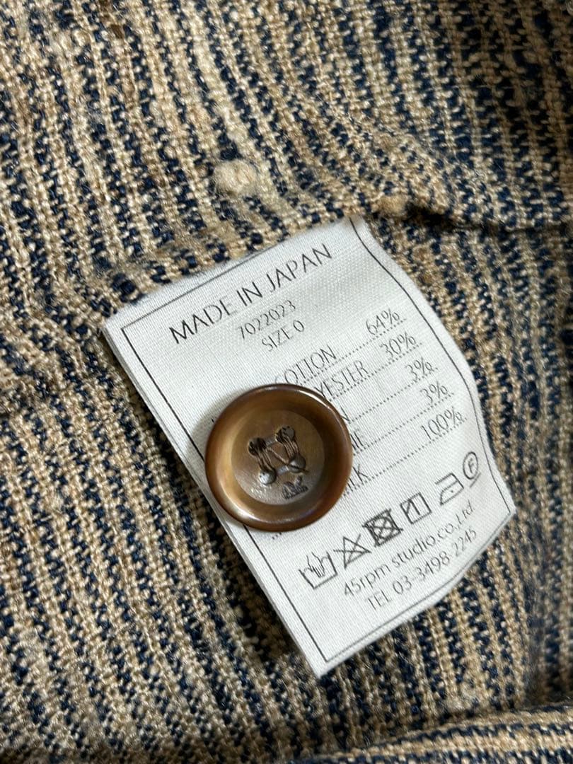 45R/フォーティーファイブアール ハケ目フラワージャガードコート