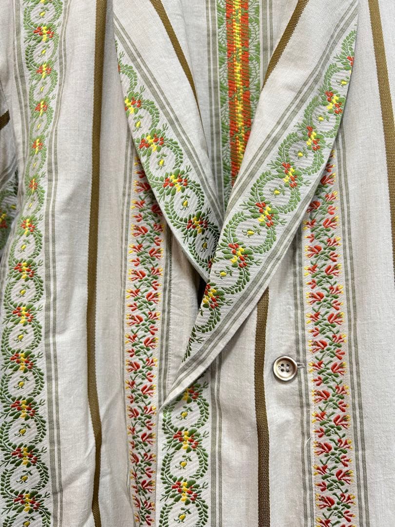 45R/フォーティーファイブアール ハケ目フラワージャガードコート