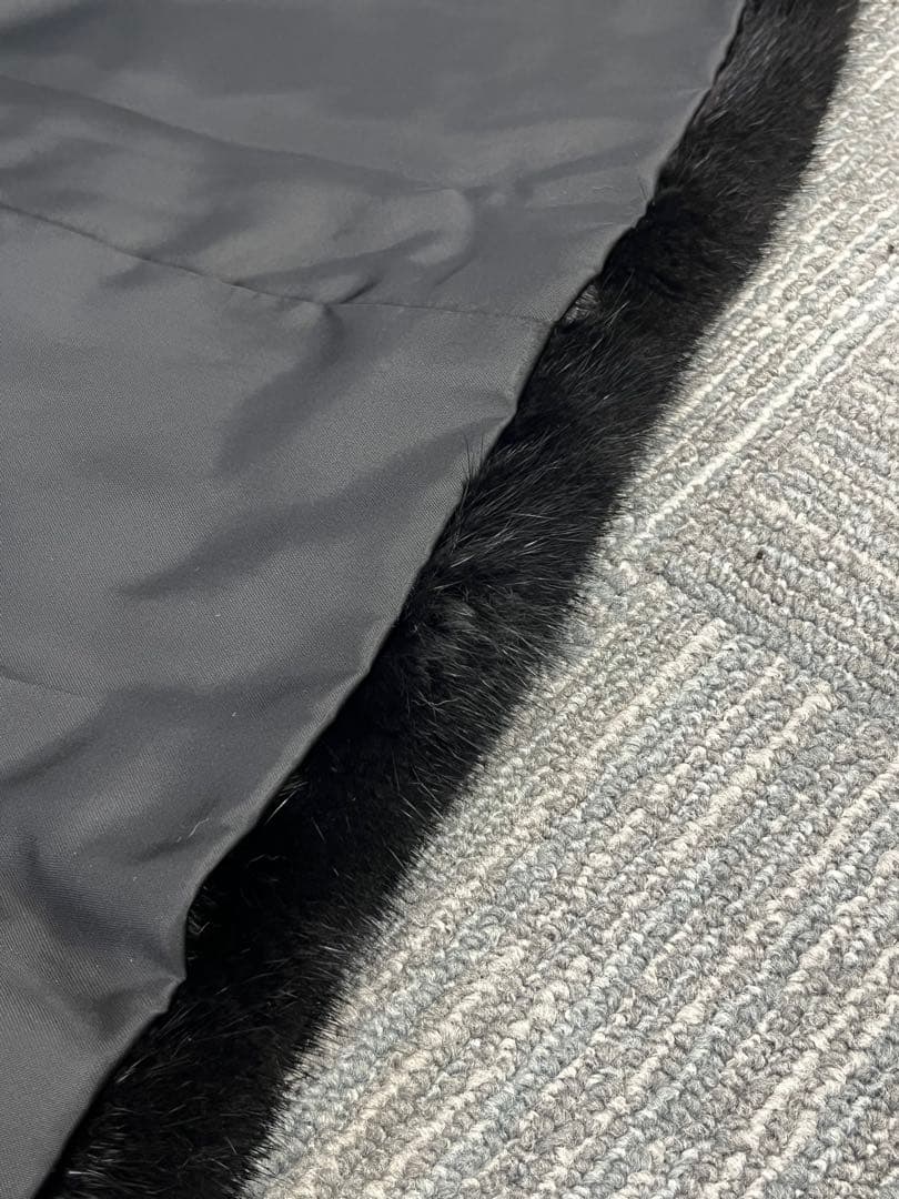 【美品】Lサイズ SAGA MINK ミンク ミドルコート ブラック ファー