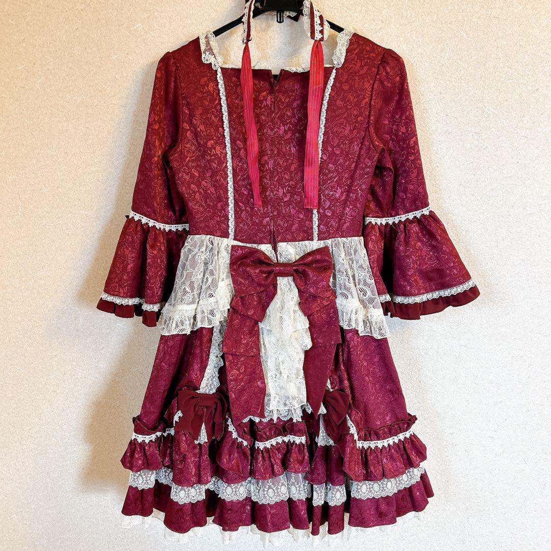 Angelic Pretty ローズガーデンプリンセスワンピース ワイン