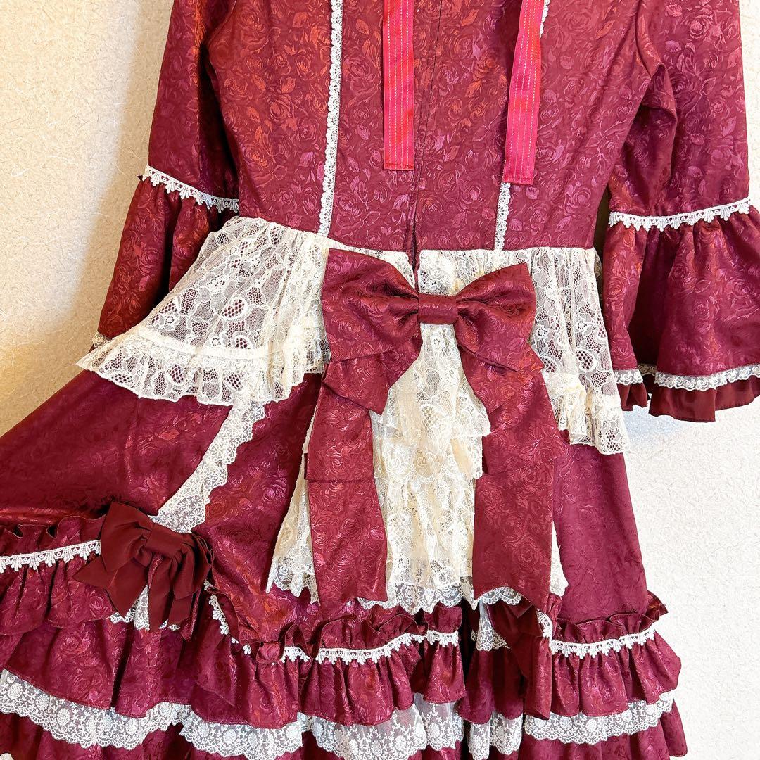 Angelic Pretty ローズガーデンプリンセスワンピース ワイン