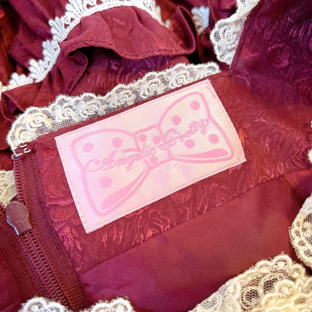 Angelic Pretty ローズガーデンプリンセスワンピース ワイン